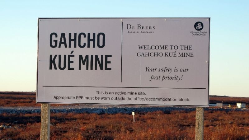 Gahcho Kué Diamond Mine jobs with flights and remote camp accommodations in NT